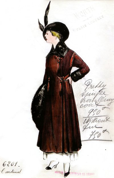 تصميم معطف كاردينال السفر بواسطة جان فيليب وورث